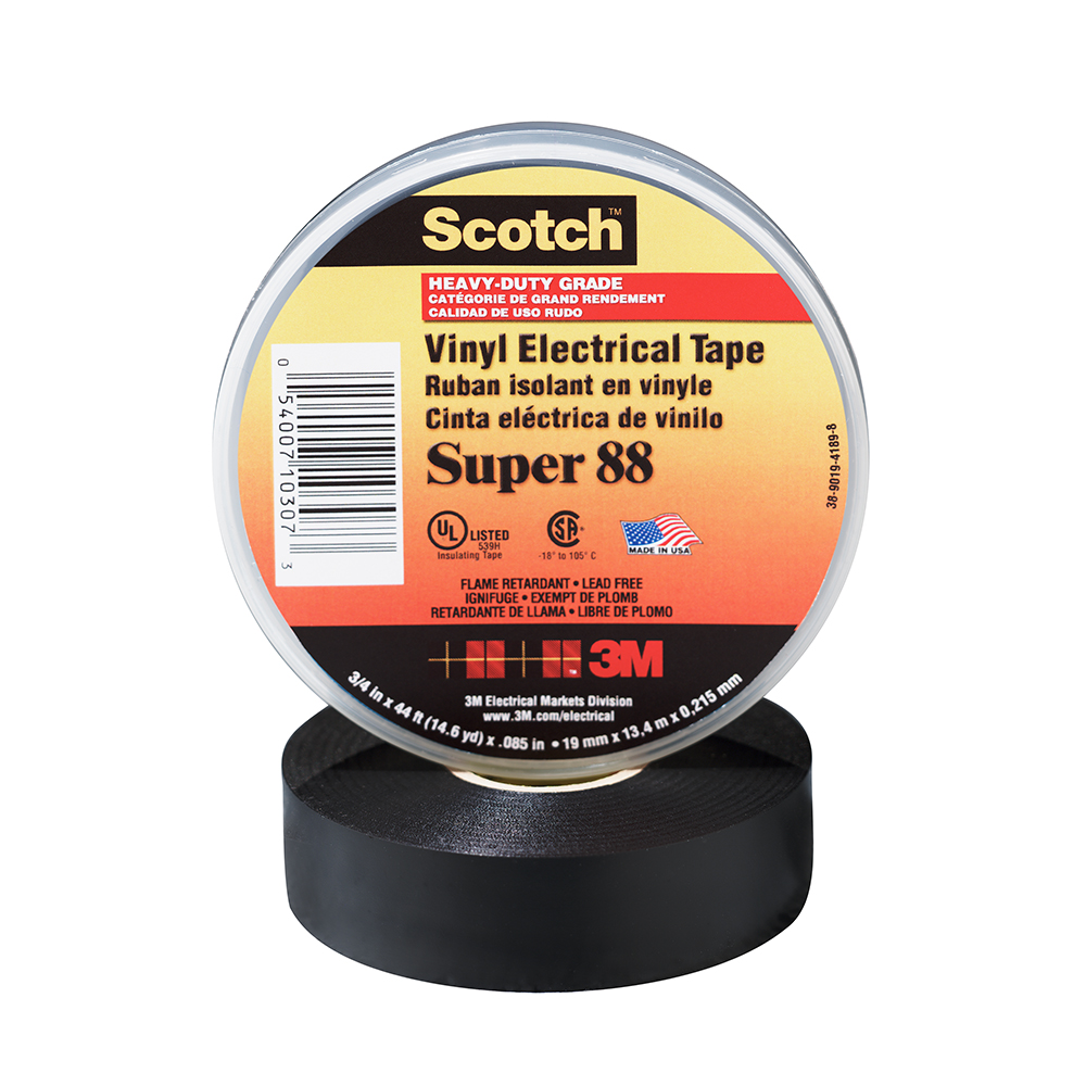 3M Scotch Heavy-Duty Vinyl Electrical Tape from GME Supply